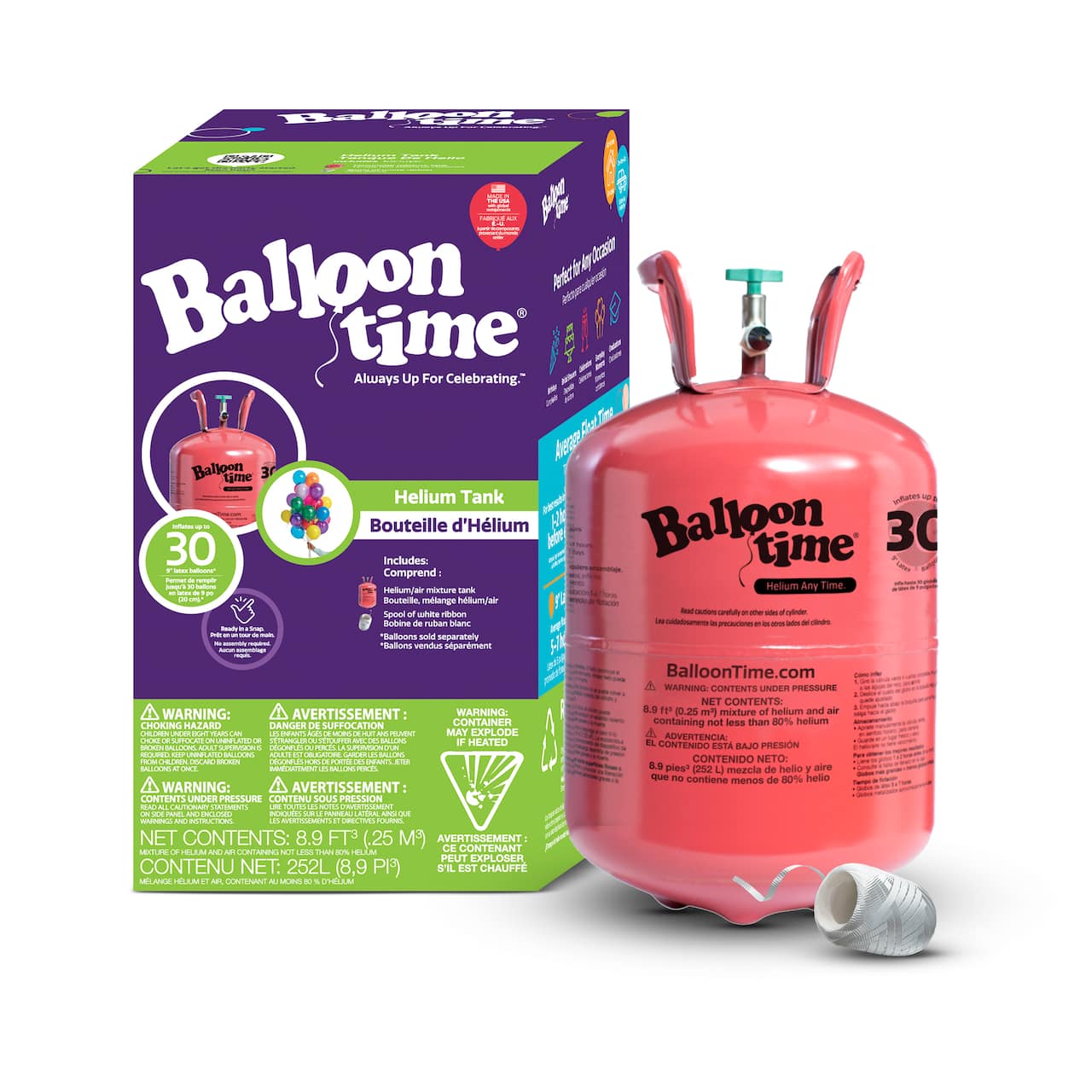 Balloon Time&#xAE; Standard Helium Tank